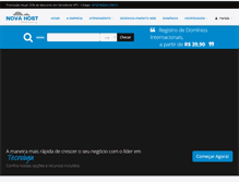 Tablet Screenshot of novahost.com.br
